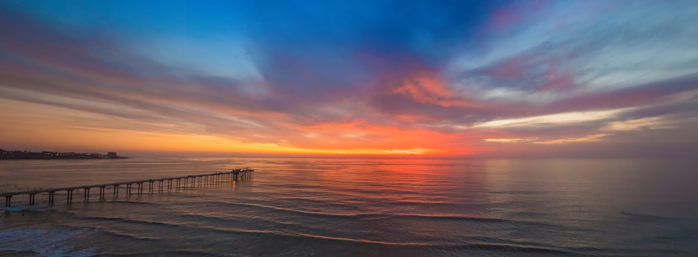 Sunset at Scripps Institute